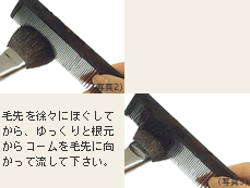 クシかけはマメに